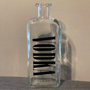 Vintage *EMPTY* T.C.W. Co. VODKA Bottle / Decanter Without Cork  9-3/4" Tall